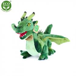 Plyšový drak zelený 40 cm ECO-FRIENDLY
