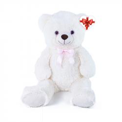 Velký plyšový medvěd Lily krémově bílý s visačkou 78 cm